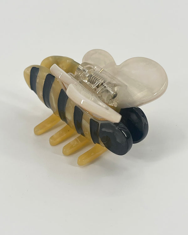 Hand Painted Mini Bee Claw Hair Clip