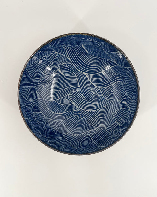 Blue Aranami Wave 8 1/2" Bowl