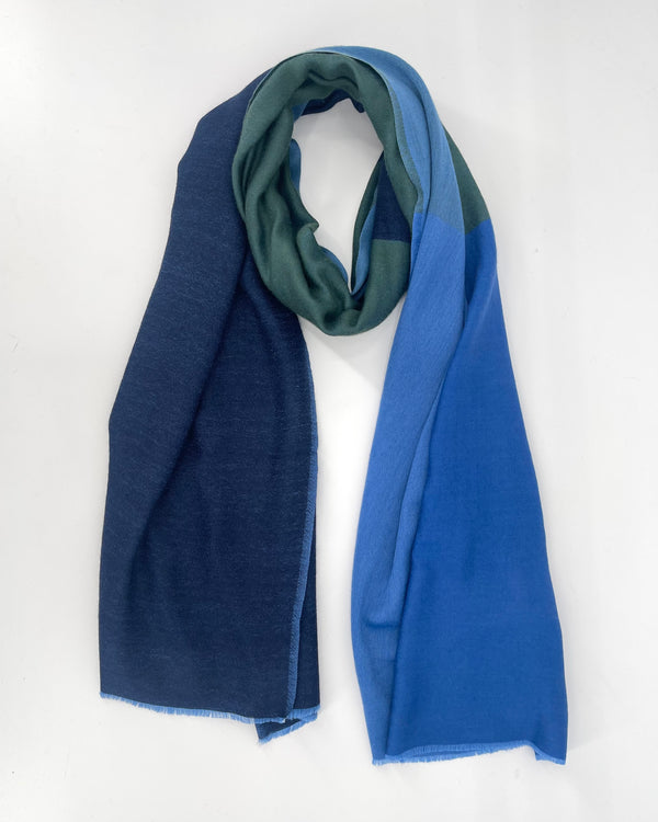 Wool Woven Triple Reverse Scarf