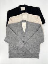 Cotton Brushed Fleece Cardigan
