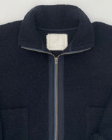 Wool Fleece Navy Jacket
