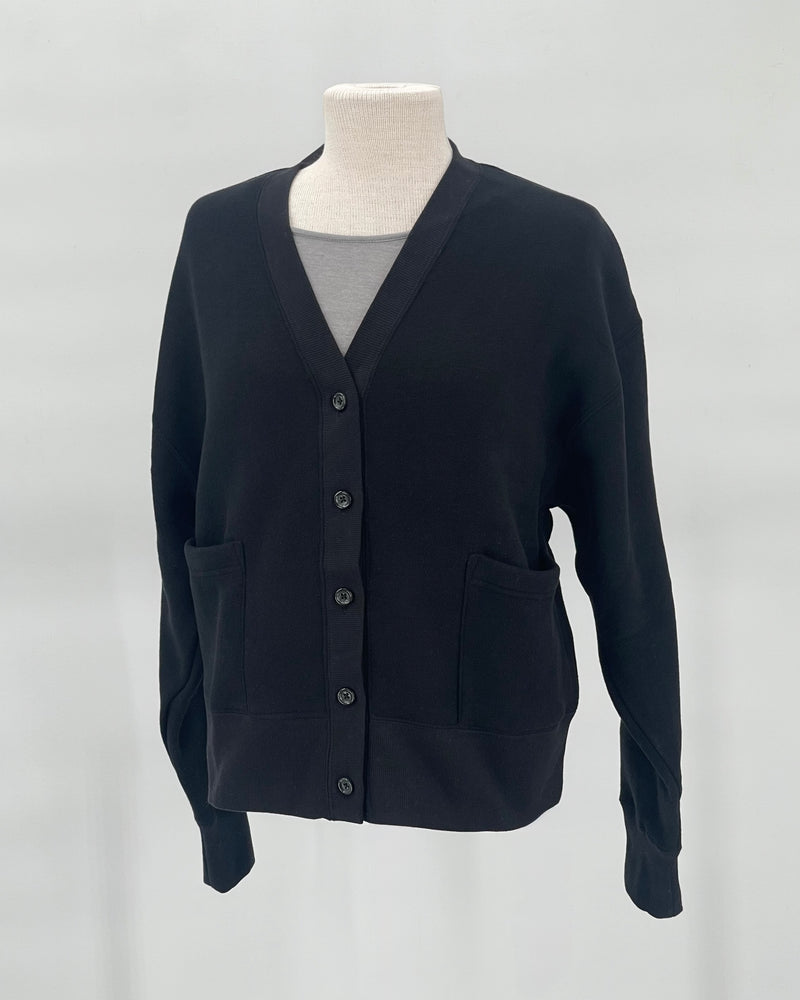 Cotton Brushed Fleece Cardigan