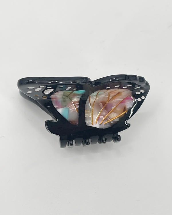 Hand Painted Mini Monarch Hair Clip