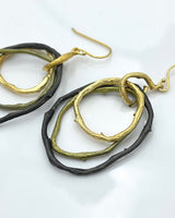 Petite Driftwood Triple Hoop Earrings