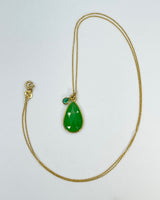 Margaret Solow Chrysoprase & Emerald Necklace