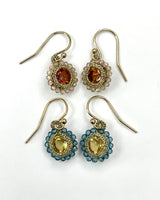 Caged Stone Earrings