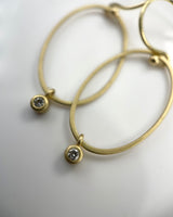 Carla Caruso Oval & Diamond Earrings