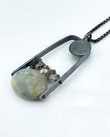 Ashka Dymel Squared Arc Necklace