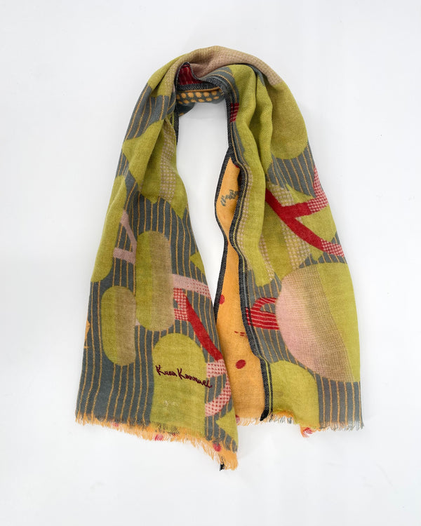 The Fox and the Crane Shawl, Yellow