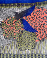 Beautiful Birds Shawl, Mix Green