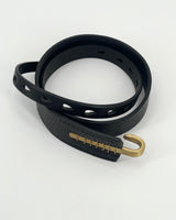 Johnny Farah Multi Hole Hook Belt, Black