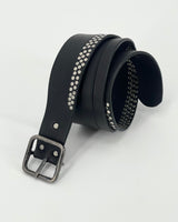 Johnny Farah Bi-Stud Belt, Black