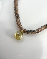 Margaret Solow Floating Diamond & Andalucite Necklace