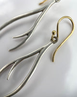 Annette Ferdinandsen Small Silver Vein Earrings