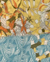 Reed and Oliove Shawl, Light Blue