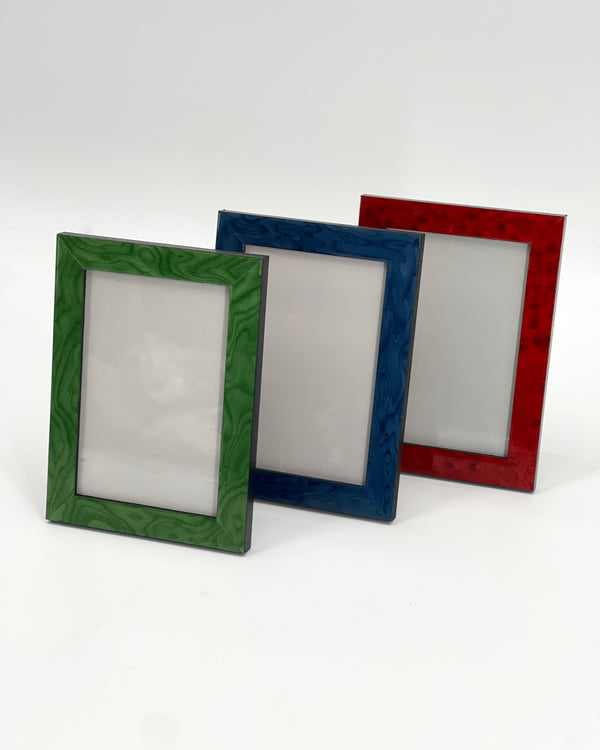 Narrow Burl Wood Picture Frame