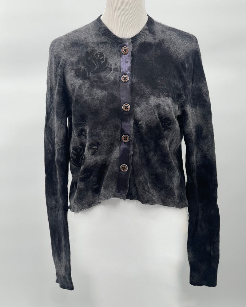 Decon Crew Rose Noir Cardigan