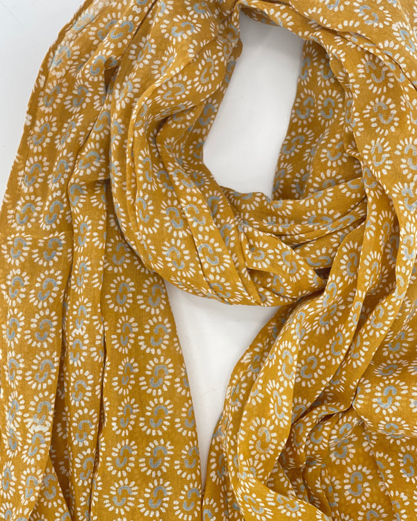 Block Printed Cotton Scarves