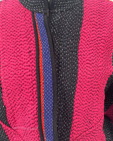 The Kaira Cropped Patchwork Jacket, Watermelon