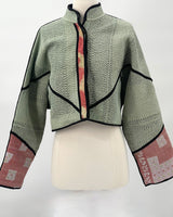 The Kaira Cropped Patchwork Jacket, Watermelon