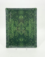 Malachite Velvet Acrylic Tray