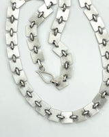 Jane Diaz Square Disc Chain Necklace