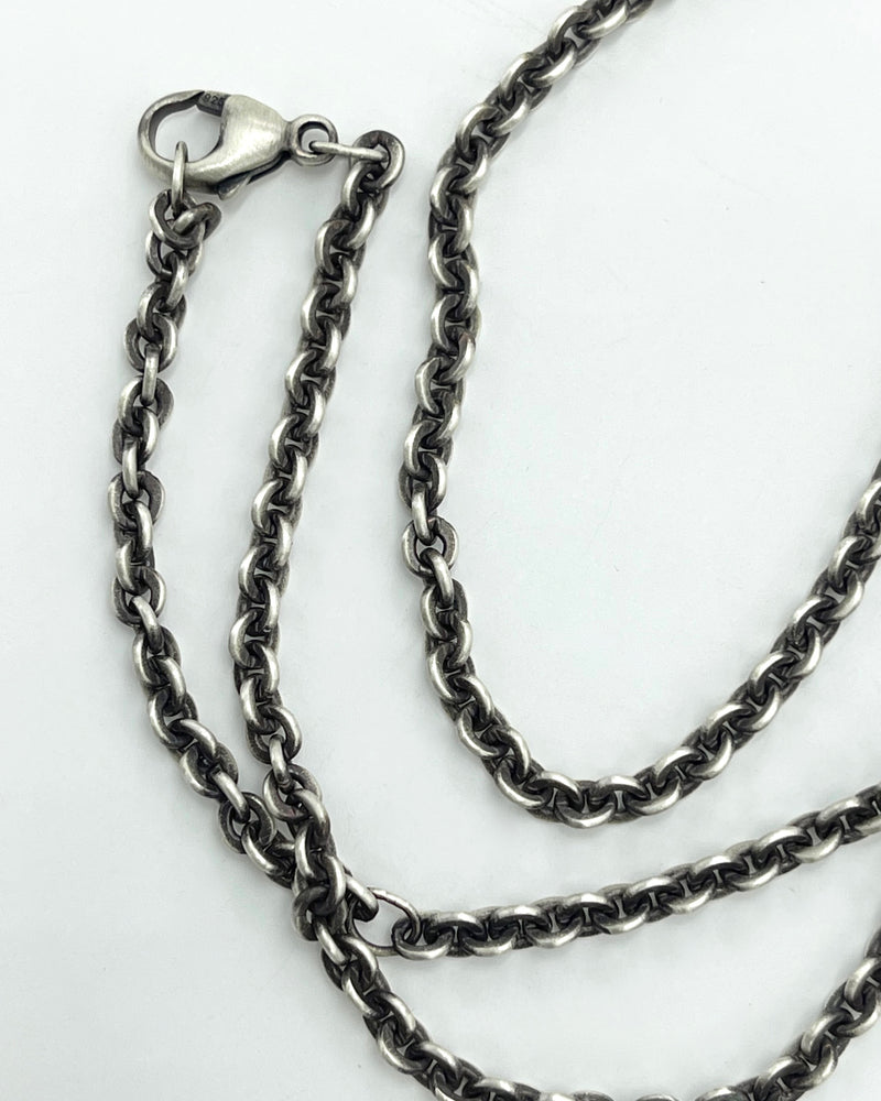 Jane Diaz Extra Thick Flat Round Link Chain Necklace