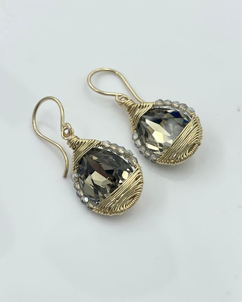 Dana Kellin Taupe Mix Earrings