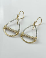 Dana Kellin Tear Drop with Crystal Earrings