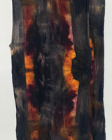 Shibori Raw Coil Scarf, Vert Geo