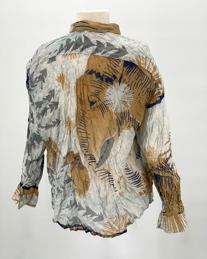 Flowers and Elephants Morning Shirt