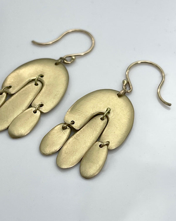 TenThousandThings 10kt. Gold Mini Chandelier Earrings