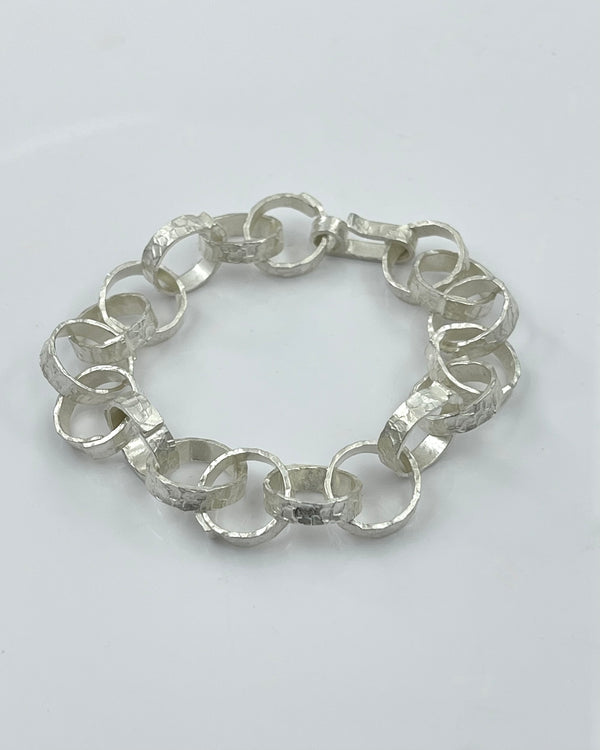 Heather Guidero Hammered Link Bracelet