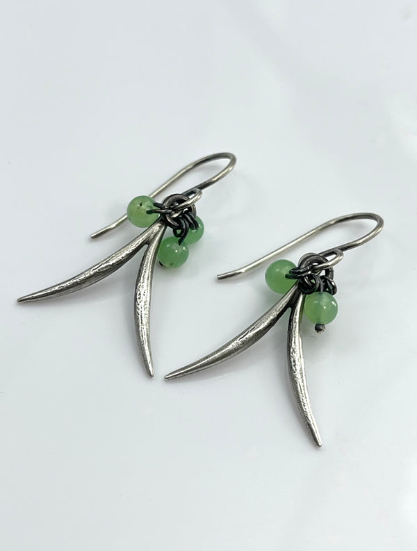 Lorelei Hamm Small Silver Earrings on Wires