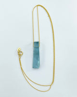 Margaret Solow Stone Necklace on 14K Chain