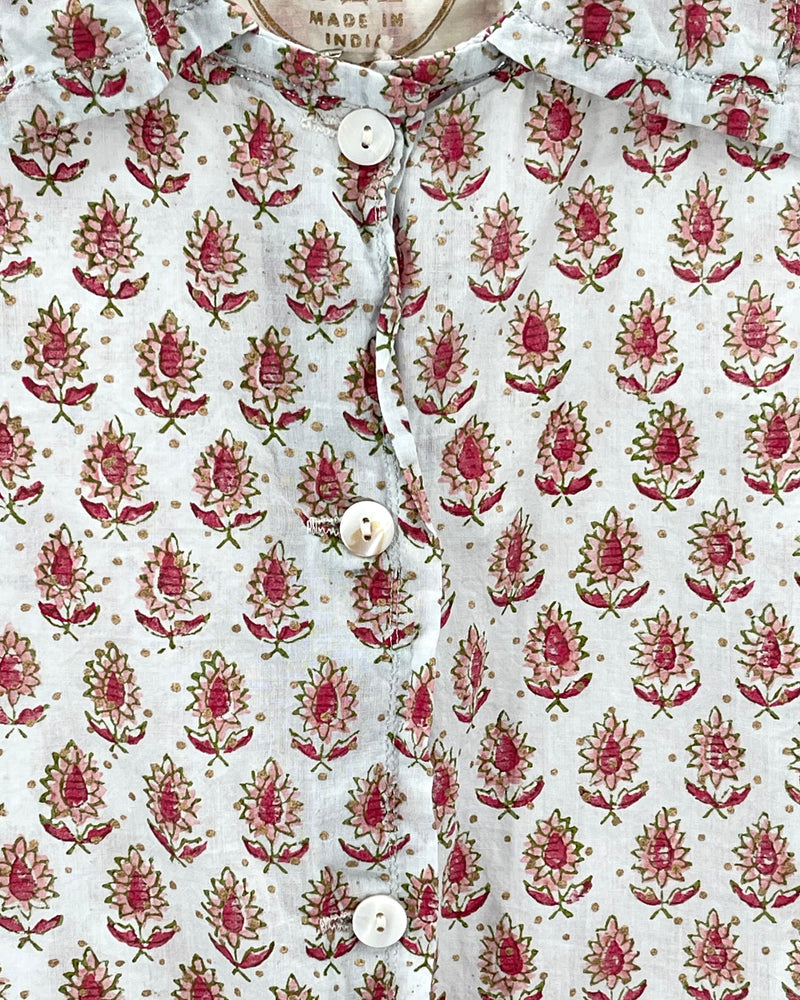 Little Flower Cotton Shirt