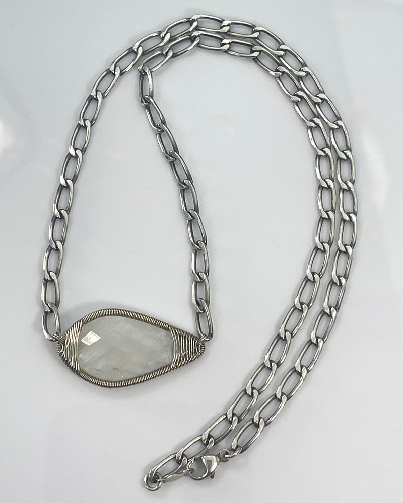 Dana Kellin Rainbow Moonstone Necklace