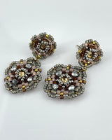 Miguel Ases Clover Post Drop Earrings