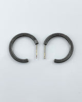Suneera Black Rhodium Hoop Earrings