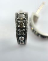 Suneera Hoops with Champagne Diamonds Earrings