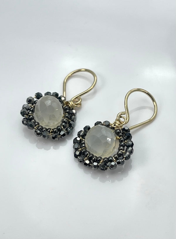 Dana Kellin White Chalcedony Earrings