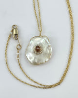 Dana Kellin Pearl/Mauve Mix Necklace