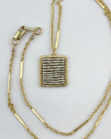 Dana Kellin Square Silver Pendant Necklace