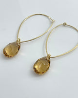 Dana Kellin Topaz Inverted Teardrop Earrings