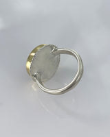 Jamie Joseph Round Grey Moonstone Ring