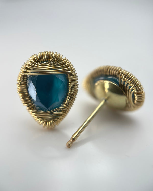 Dana Kellin Azure Blue Crystal Earrings