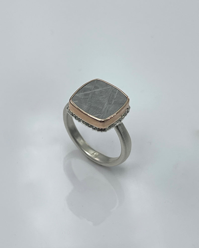 Jamie Joseph Scrimshaw Meteorite Ring