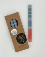 Striped Dinner Candles, Box of 4