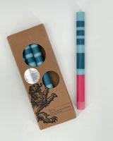 Striped Dinner Candles, Box of 4