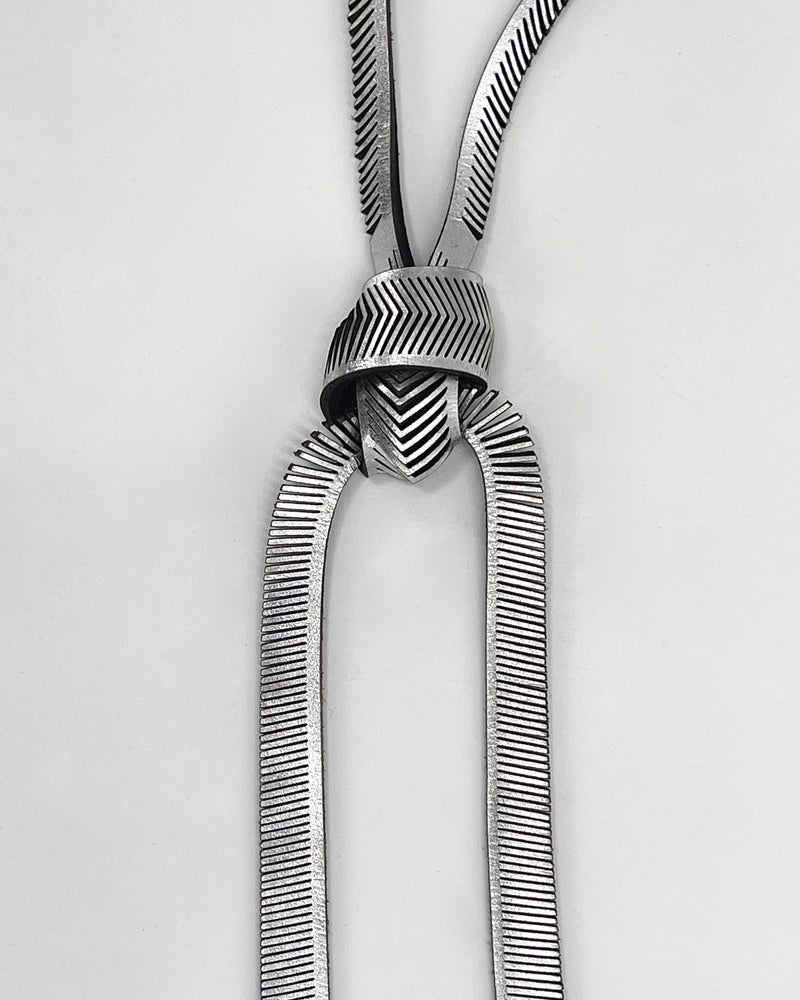 Oropopo Chevron Tie Necklace